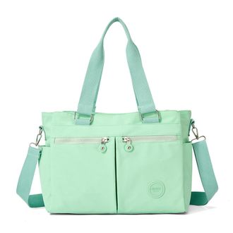 Generic Women Nylon Waterproof Tote Bags with Adjustable Strap, Large Capacity Underarm Bag, Crossbody Bags for College School Work Travel Shopping-Olive Gree