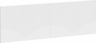 vidaXL Cabecero Montada En La Pared Hoorn Blanco Madera De Ingenier&iacute;a Vidaxl