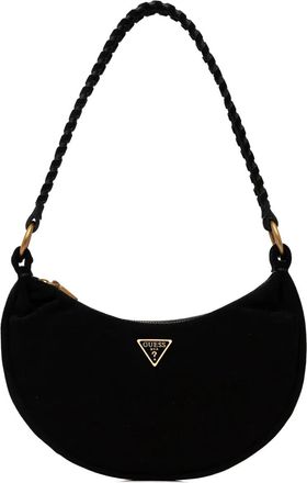 Guess Co Borsa tote Amita mini con placca logo - Nero
