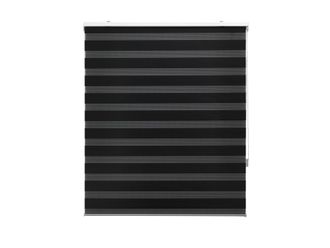 Purline Purline - Tenda A Rullo Bicolore Notte E Giorno Velira180x250negro - 8x8x189 Cm