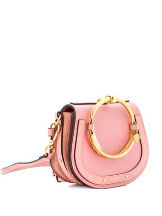 Chlo&eacute; Nile leren kleine crossbodytas - Roze