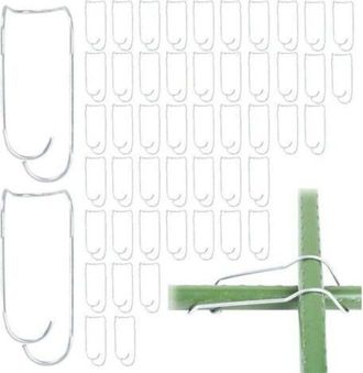 OEM Paquete De 50 Eslingas De Conexi&oacute;n Para Enrejados De Plantas - Eslingas De Conexi&oacute;n De Acero Para Jard&iacute;n, Plantas Trepadoras E Invernadero (20 Mm)