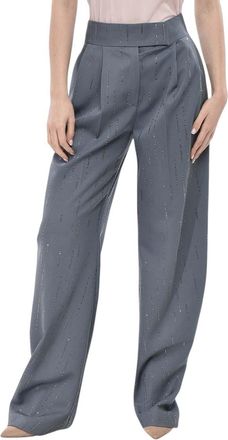 The Attico Sky Blue Carrot Pleated Pants