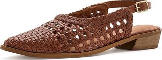 Seychelles Roxanne Womens Flat Shoes Tan Leather : 9.5 M, Synthetic