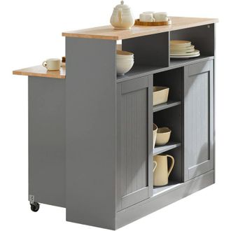 SoBuy SoBuy Kitchen Island Sideboard with 2 Sliding Doors,FSB36-HG