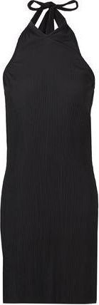 8 by YOOX CRINKLED HALTER MINI DRESS