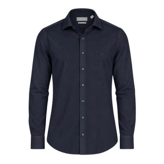 Michael Kors Camisa Estructurada Dobby Slim - Shirts - Hombre - Azul - 4XL
