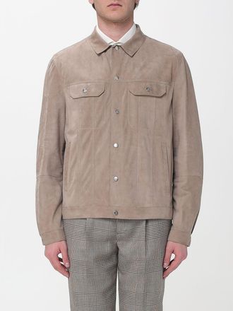 Brunello Cucinelli Overshirt Brunello Cucinelli in pelle scamosciata