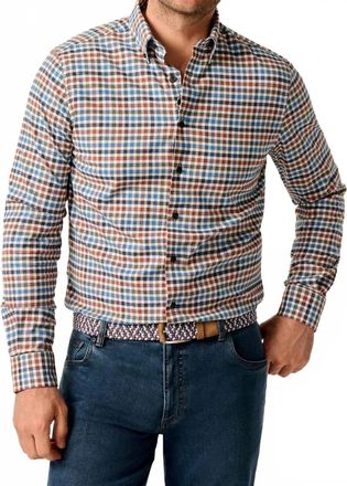 Johnnie-O Krause Flannel Button Down In Harvest
