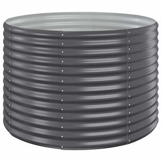 vidaXL Vidaxl - Jardinera Arriate Acero Galvanizado Antracita 100x100x68cm