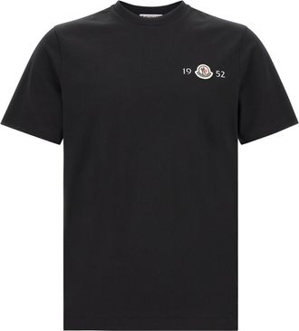 Moncler Black Regular Logo T-Shirt