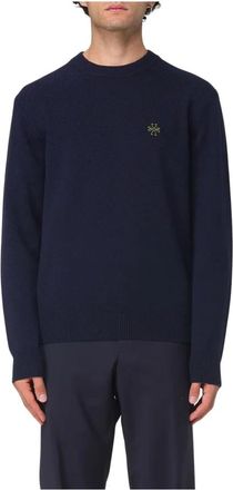 Jacob Cohen Blauwe Sweaters voor Mannen - Heren - Ronde hals truien - Blauw - S - Truien & Vesten