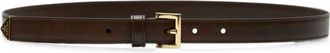Prada Dark Brown Solid Belt
