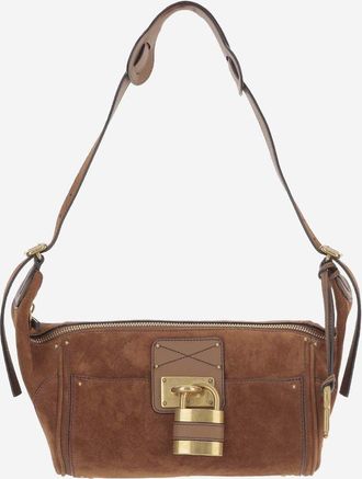 Chlo&eacute; Paddington crossbodytas van su&egrave;de