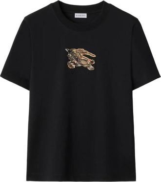 Burberry Knight Check Cotton T-shirt, Size Small