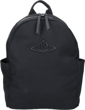 Vivienne Westwood Black Medium George Fabric Zip Backpack