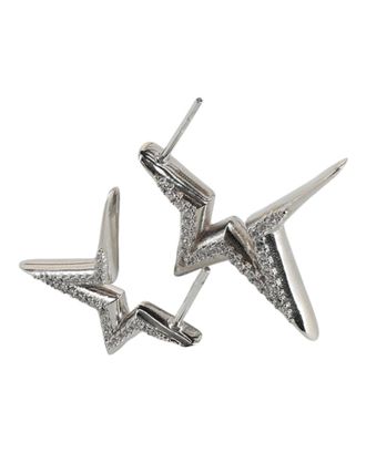 Ferragamo Crystal-Embellished Asymmetrical Star Earrings