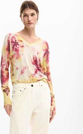 Desigual Fine - Maglione rosa a fiori