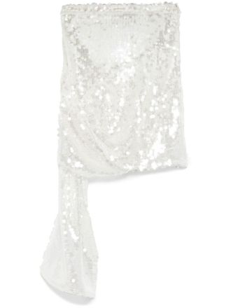 Coperni Geknoopte mini-rok - Wit