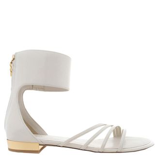 Ferragamo Clivia Florence Leather Flat Sandals, Size 7 C
