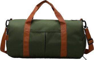 Generic Compatible For Large capacity travel bag, dry wet separation, fitness yoga - sports, weekend vacations, and leisure use(Green)