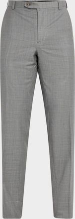 Brioni Men & apos;s Wool Sharkskin Pants