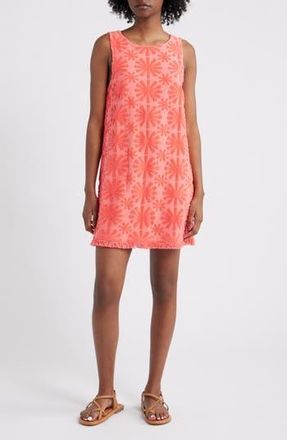 Rails Ginger Terry Sleeveless A-Line Minidress in Red Sunburst Jacquard at Nordstrom Rack, Size Medium