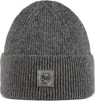 Buff Knitted Beanie Upcycled Thier M&uuml;tze - Unisex | grau