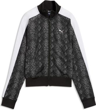 Puma (WMNS) PUMA Snake Pack Printed Short T7 Track Jacket PUMA Black 638737-01
