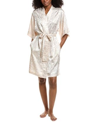 Natori Scroll Satin Jacquard Robe