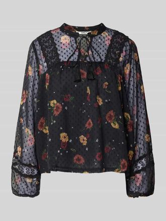 Only Regular Fit Bluse mit Mandarin Kragen MODELL TESSA in Black, Gr&ouml;&szlig;e S