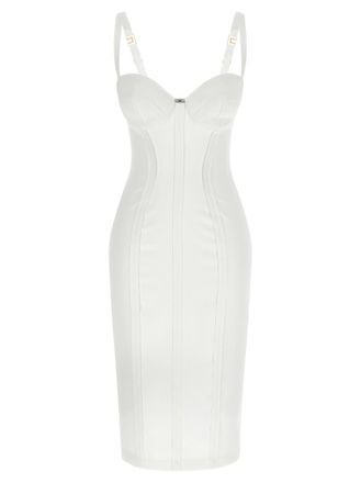 Elisabetta Franchi White Corset dress