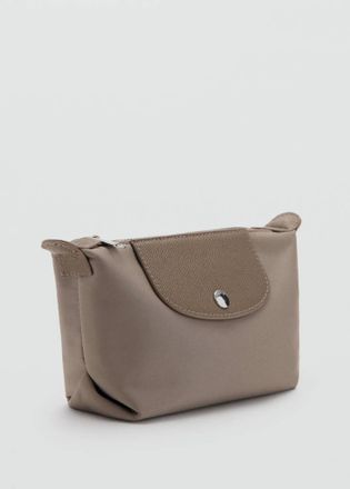 Mango Necessaire medio nylon combinato marrone chiaro/pastello - Donna - Taglia unica - MANGO