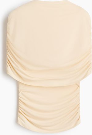H&M Drapiertes Top mit Cape-Detail - Beige
