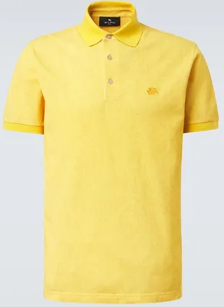 Etro Paisley cotton piqu&eacute; polo shirt