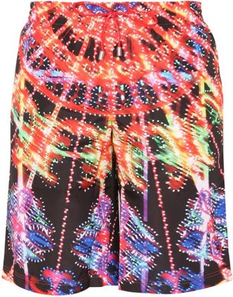 Dolce & Gabbana Multicolor Printed Swim Shorts