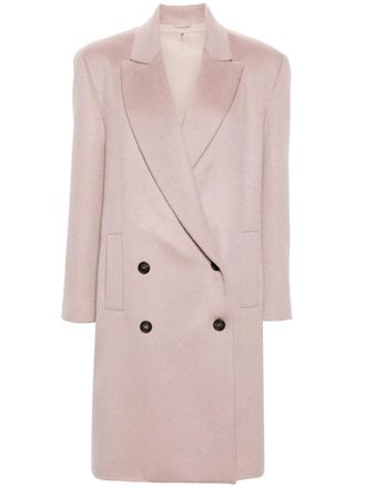 Brunello Cucinelli Cappotto doppiopetto - Rosa