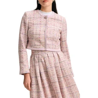 Isaac Mizrahi New York Crop Tweed Jacket in Multi at Nordstrom Rack, Size 10