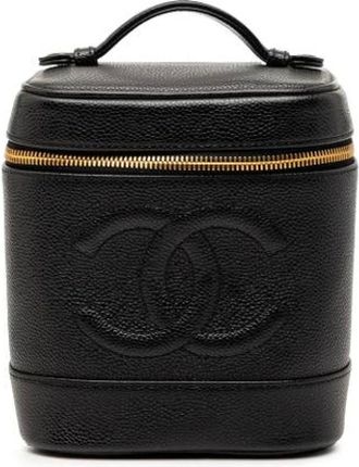 Chanel Pre-owned Handbags, female, Black, Size: ONE SIZE Pre-owned Vanity Bag