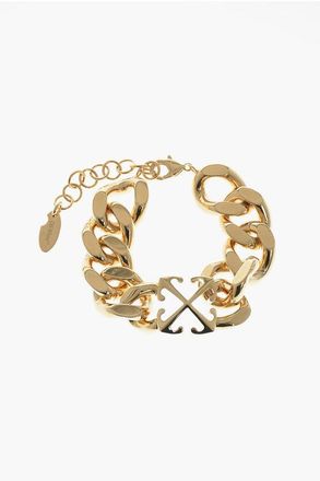 Off-white Gold-Effect Chain Bracelet with Monogram size One Size