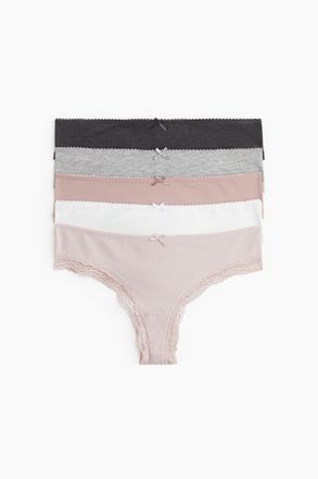 H&M 5er-Pack Brazil Slips - Pink