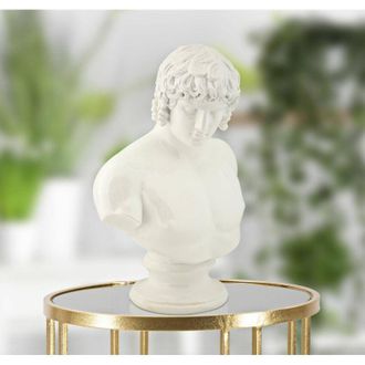 Dmora Dmora - Objetos Bianchi, Complemento De Decoraci&oacute;n, Art&iacute;culo Decorativo, Accesorio De Decoraci&oacute;n, 18x13 H25 Cm, Blanco