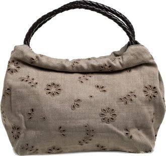 Furla Schoudertas met bloemenpatroon - Beige