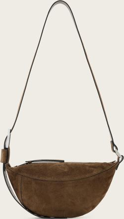 AllSaints Leather Luna Slouchy Suede Crossbody Bag, Size: One Size