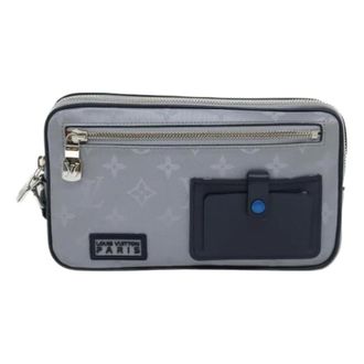 Louis Vuitton Pre-owned Alpha clutch - Dames - Pre-owned - Grijs - Maat: ONE Size Nylon