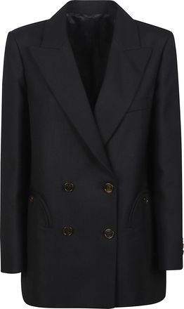 Blaz&eacute; Milano Tailored Double-Breasted Blazer With Wide Lapels And Subtle Stitching