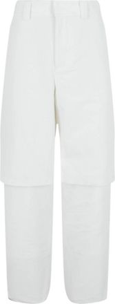 Off-white Mens Double Layer Carpenter Pants In White