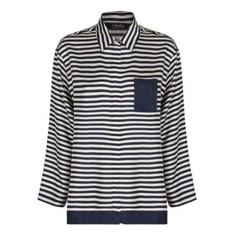 Max Mara Polo Shirts, female, Blue, Size: 2XS Maya Shirt