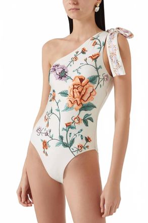 Agua Bendita One-Shoulder One-Piece Swimsuit In Chinesis