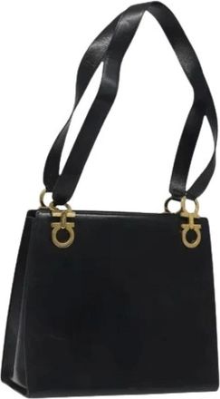 Ferragamo Pre-owned Shoulder Bags, female, Black, Size: ONE SIZE Pre-owned Shoulder Bag